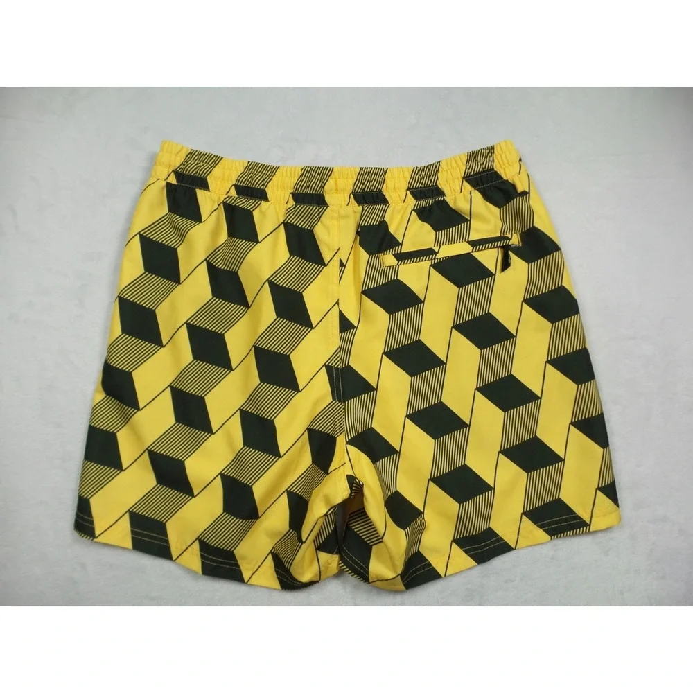 Vans Shorts Mens Size Medium Yellow Relaxed‎ Fit Primary Elastic Boardshorts NWT